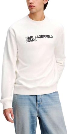 Karl Lagerfeld Logo Sweatshirt - Heren - Sweatshirts - Wit - L - Hoodies & sweatvesten