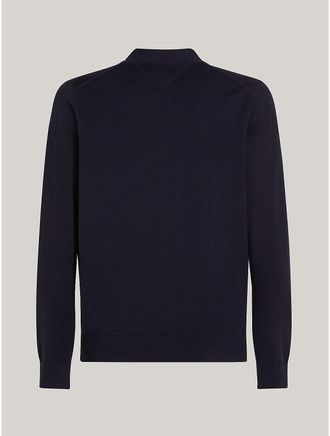 Tommy Hilfiger Mens Classic Cotton Cardigan - Navy - S