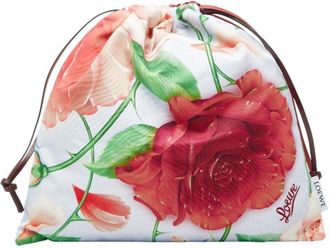 Loewe Light Blue Multi-Color Canvas Leather Pouch (Pre-Owned)