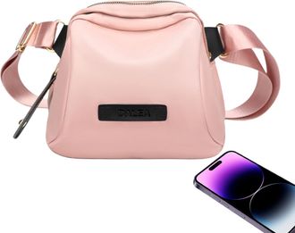 Generic Shoulder Bag, Single Shoulder Bag, Large Chest Pocket with Zip, Shoulder Bag with Zip and Adjustable Strap, Pink Large, Siehe Beschreibung