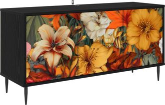 vidaXL Mueble De Tv Gennep 102 X 33 X 51 Cm Roble Negro Vidaxl