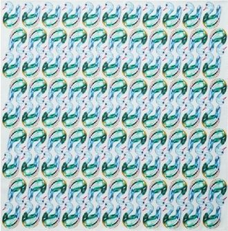 Tory Burch Glass Swan Print Silk Scarf