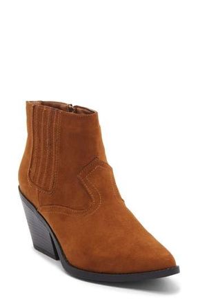 Kenneth Cole Reaction Elenor Block Heel Bootie in Cognac at Nordstrom Rack, Size 7.5