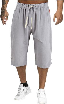 Generic Cocila Deal of The Day Today Sale Mens Shorts Cargo Adjustable Bottom Lightweight Wide Leg Running Men Zip Pockets 5 Inch Boxer Loose Fit Long Mens wi