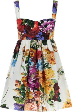 Dolce & Gabbana Multicolor Flower Bouquet-print Dress