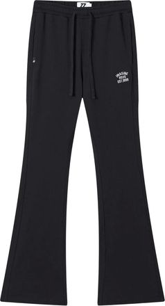 Izzue Pantaloni svasati con ricamo - Nero