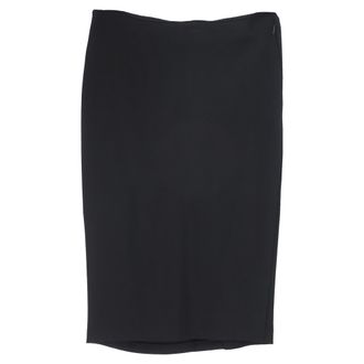 Givenchy Givenchy Asymmetrische Gekruiste Knierok in Zwart Polyester