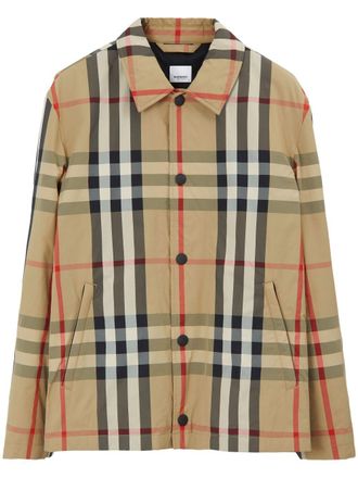 Burberry Giacca-camicia a quadri - Toni neutri