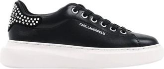 Karl Lagerfeld Schoenen, Dames, Zwart, 40 EU, Leer, Kore Sneakers