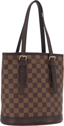 Louis Vuitton Marais Bucket Damier Brown Canvas Handbag (Pre-Owned)