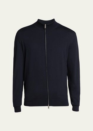 Ermenegildo Zegna Mens Trofeo Wool Full-Zip Knit Sweater