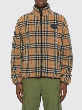 Burberry Giacca in pile di cashmere e lana check Burberry