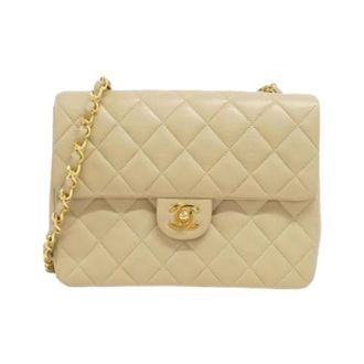 Chanel Pre-owned Vintage Shoulder Bag - Dames - Pre-owned - Beige - Maat: ONE Size Leer