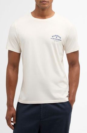 Barbour Cranmer Logo Graphic T-Shirt in Whisper White at Nordstrom, Size Xxx-Large