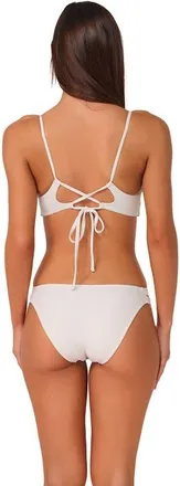 Sunsets Dora Double Tab Bikini Swim Bottoms in White Lily at Nordstrom, Size X-Small