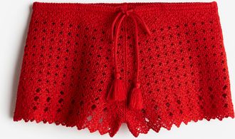 H&M Minishorts im Häkellook - Red