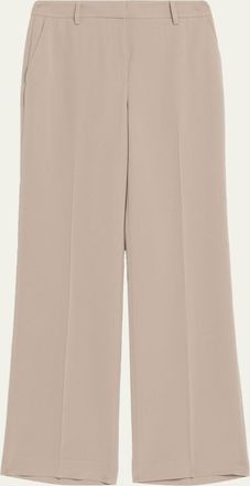 Lafayette 148 New York Gates Straight-Leg Crepe Pants