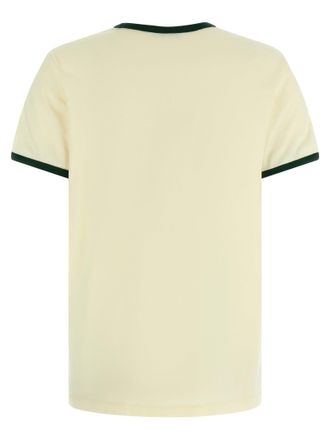 Moncler Logo-Print Cotton T-Shirt - Beige
