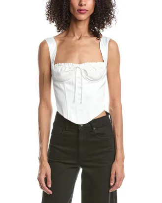 Guizio Ruched Cup Bustier Top