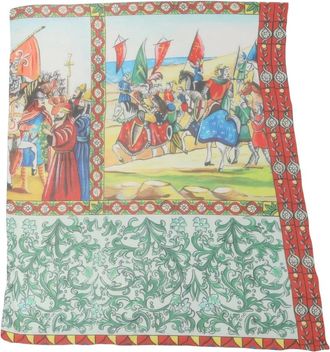Dolce & Gabbana Printed Silk Square Foulard - Dames - Zijden sjaals - Veelkleurig - ONE Size - Accessoires