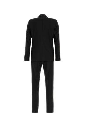 Prada Mens Black Wool Blend Suit Nero Abiti Dress