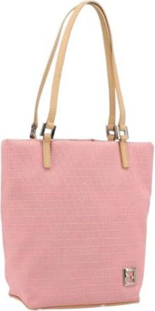 Fendi Pre-owned Canvas Tote Bag - Dames - Vintage Shopper - Roze - ONE Size - Vintage