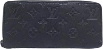 Louis Vuitton Pre-owned Wallets, male, Black, Size: ONE SIZE Pre-owned Monogram Shadow Long Wallet