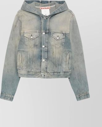 Acne Studios hooded buttoned-cuff short jackets