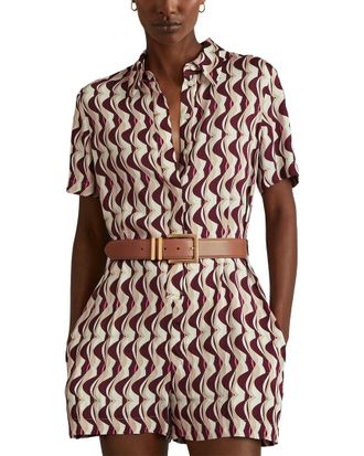 Reiss Greta Print Playsuit