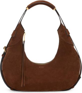 Moschino Brown Handle Me Large Shoulder Bag