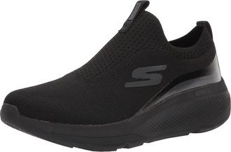 Skechers Womens GO Run Elevate - HOT Streak Sneaker, Black, 11