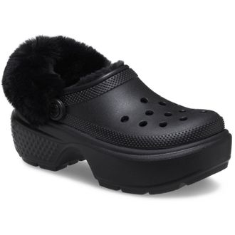 Crocs Stomp Gevoerde EVA Dames Zwarte Klompen