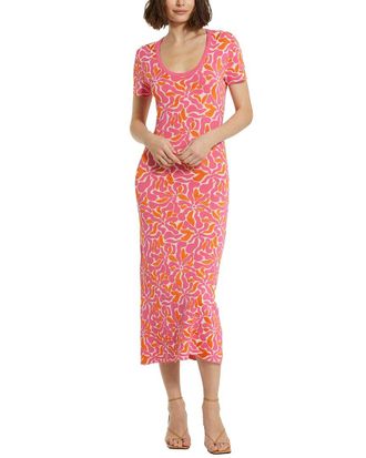 Mac Duggal Floral Knit Maxi Dress