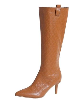 Generic Womens Pointed Toe Knight Boots Thin Heel Side Zipper Knee-High Long Boots