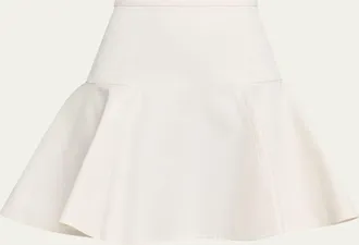 Burberry Ebony Cotton Twill Flare Mini Skirt