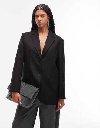 Arket Blazer boyfriend oversize nero