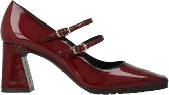 Lodi Pumps, female, Red, Size: 6 US Burgundy Leather Dress Shoes for Women