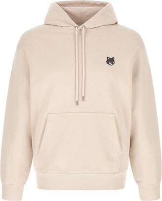 Maison Kitsun&eacute; Hoodie - Heren - Hoodies - Beige - XL - Hoodies & sweatvesten