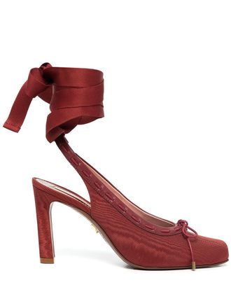 Zimmermann Pumps con cinturino posteriore Chisel - Rosso