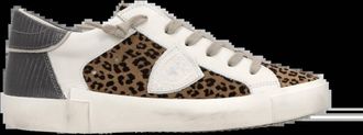 Philippe Model Womens Prsx Low Sneakers In Vintage Animal