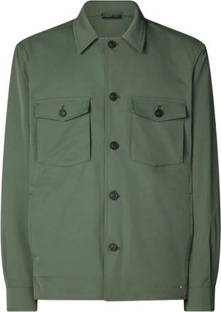 Save The Duck Heren, Jassen, Groen, Maat: XL Gabardine