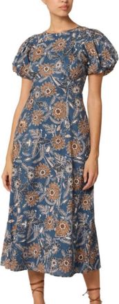 Cleobella Leslie Midi Dress In Magnolia Floral Print