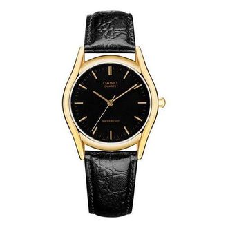 Casio Casio Influencer Fashion Business Analog Watch Black Gold MTP-1094Q-1A