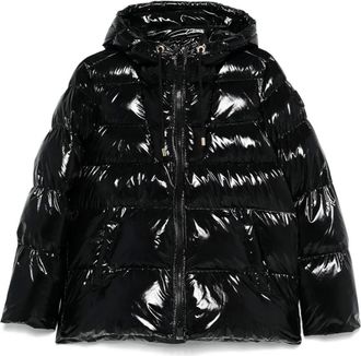 Pinko Piumino con cappuccio - Nero