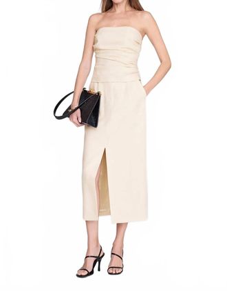 Anine Bing Womens Meredith Skirt In Cream