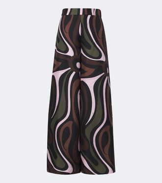 Pucci Marmo silk palazzo pants