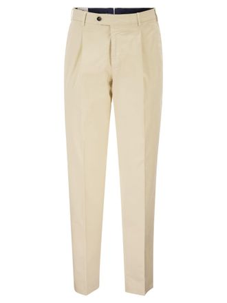 Pantaloni Torino Stretch Cotton Tailored Trousers