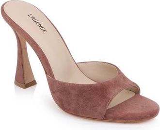 L'agence Avery Slide Sandal in Hazel Suede at Nordstrom, Size 9.5