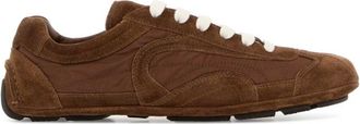 Prada Brown Lace Up Sneakers