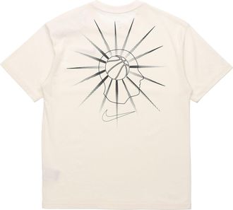 Nike Basketball Sports Round Neck Short Sleeve Creamy White DD0827-901